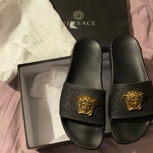 Versace medusa slides!